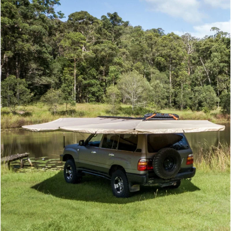 Hot Selling HOTO Waterproof 4X4 Car Roof Side Extended 270 Degree Awning 270 Degrees Standing Wi High Quality 4