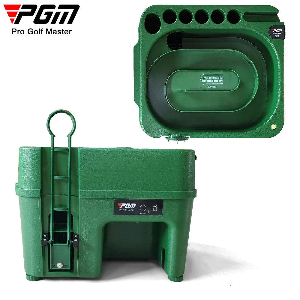 PGM Golf Ball Dispenser Auto Tee Up Machine Holder Automatic Golf Ball Dispenser Golf Ball Pitching Golf Clubs Holder