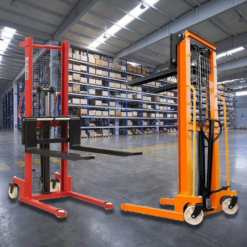 2024 Style China Product 0.5t 1ton Truck Mounted Forklifts Transportation Electric Self Lifting Portable Self Loading Stacker