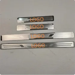 Ultrathin Stainless Steel Door Sill Scuff Plate Articlefor For Renault Twingo Door Sill Protectors Cover Car styling