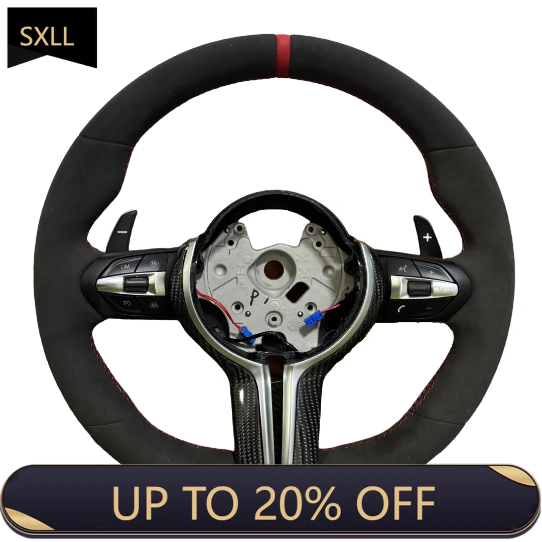 

SXLL F10 F15 F20 F22 F30 F32 F07 F06 F01 E92 M3 M4 M5 Steering Wheel New Leather Steering Wheel