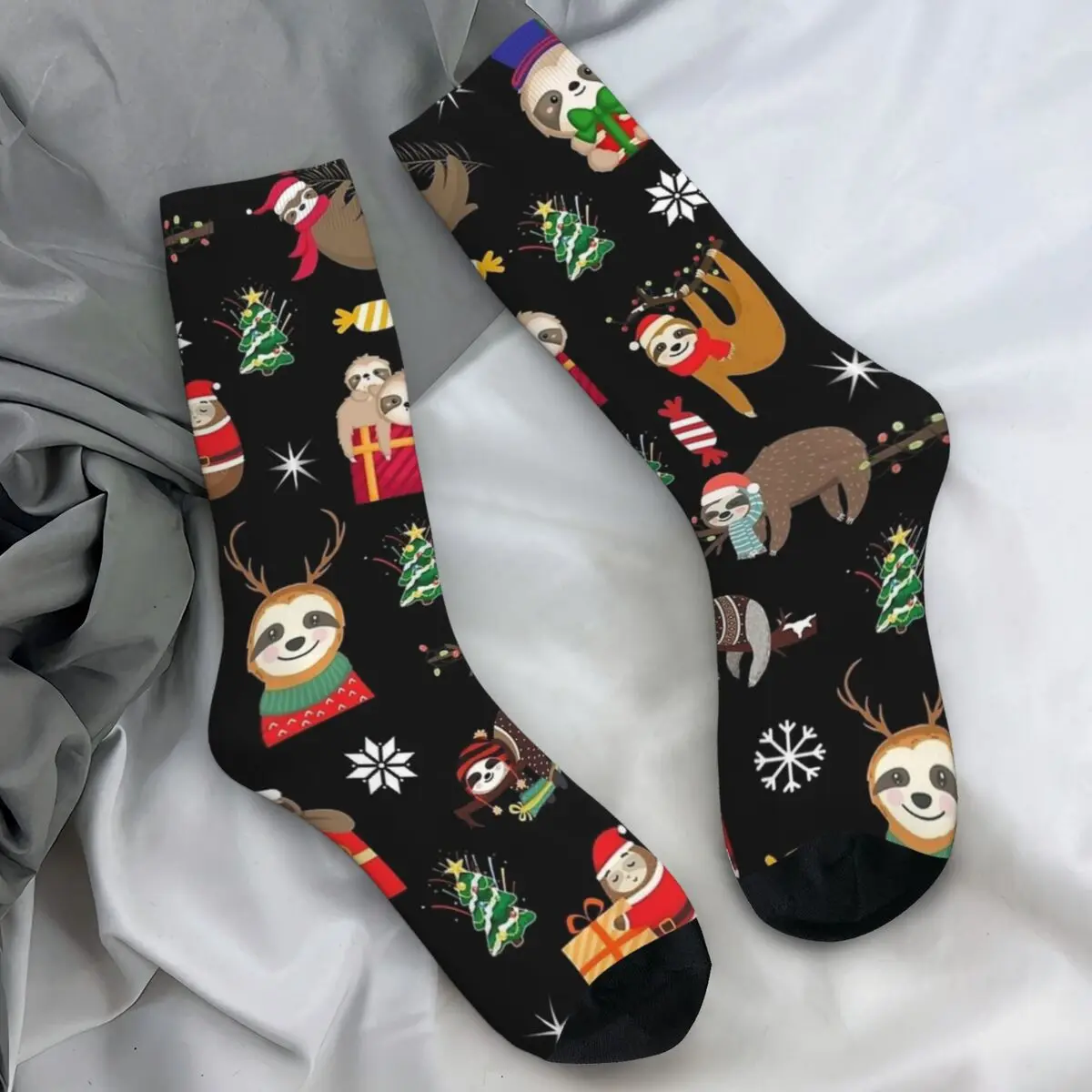 

Sloth Christmas Stockings Couple Socks High Quality Novelty Socks Winter Climbing Anti Sweat Pattern Socks Gift Idea