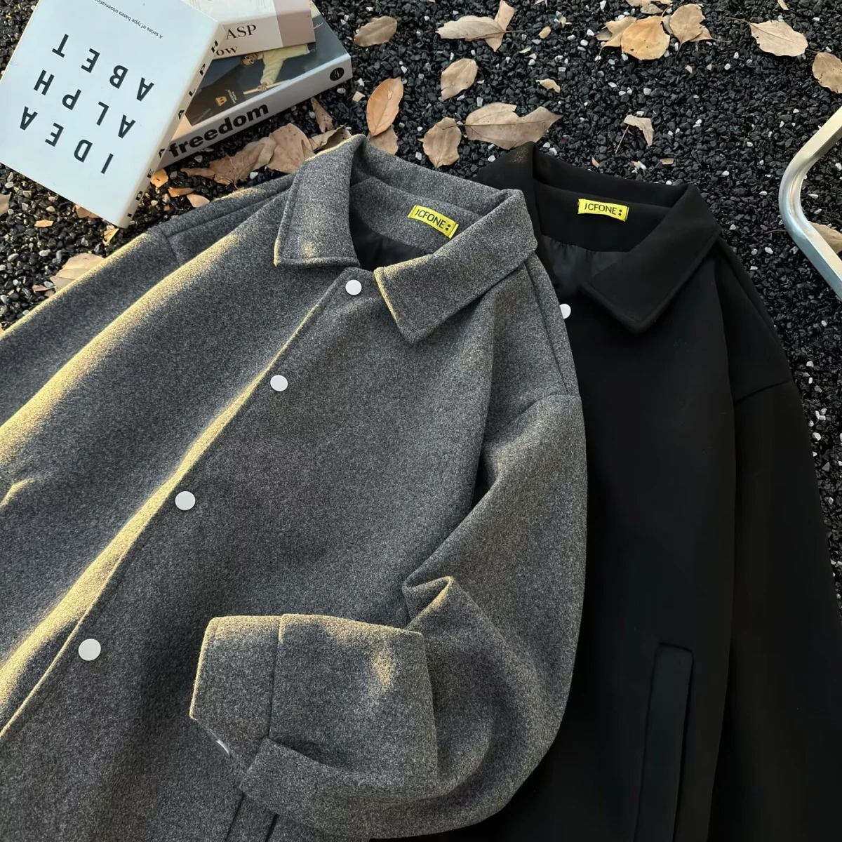 

Мужское зимнее модное шерстяное пальто с высоким воротником, корейская система, модное пальто с высоким воротником