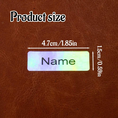 Imagen 2 del producto 60-500 pegatinas impermeables personalizadas con nombre para niños, artículos escolares para la vuelta al cole.