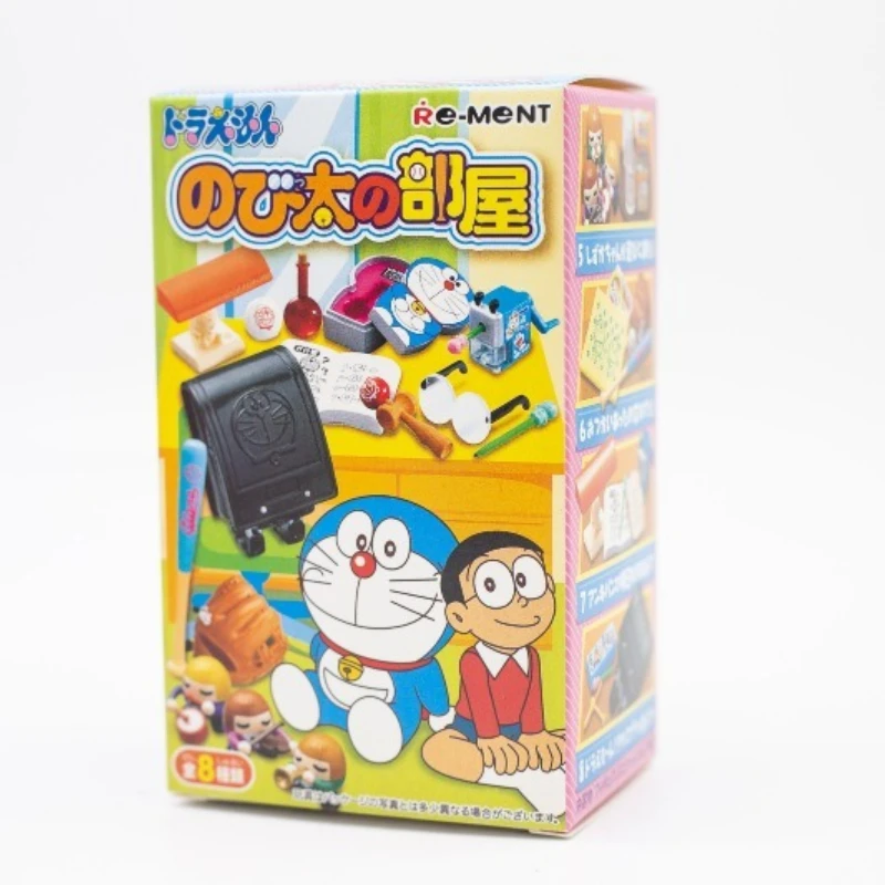 

Аниме-фигурки Дораэмон: Коллекционные миниатюрные сцены из серии «Комната Нобиты» в слепых коробках, украшения, подарки для детей