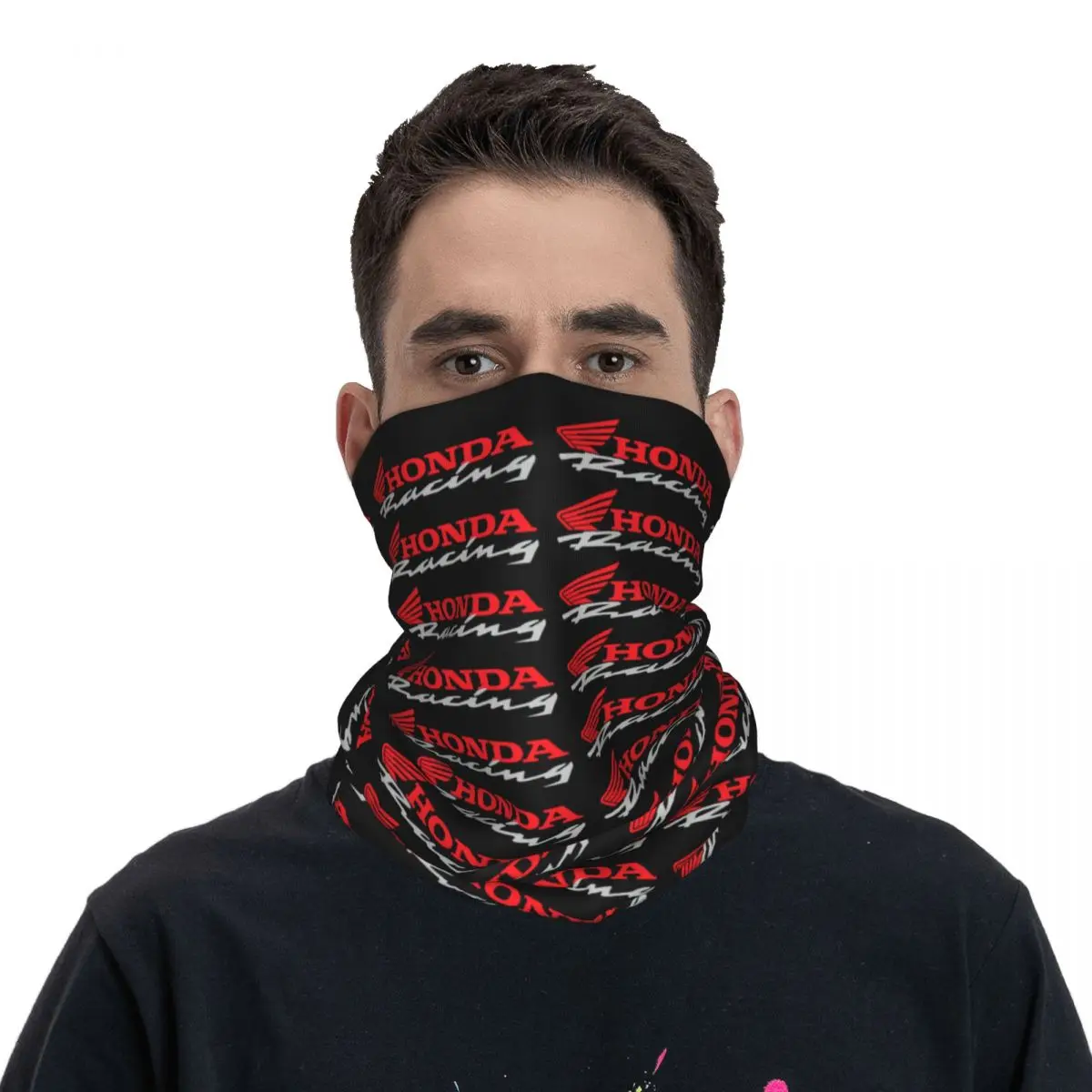 Bandana Hondas Racing Motorcycle Motor 2025 Riding Club Neck Cover Unisex Wrap Scarf