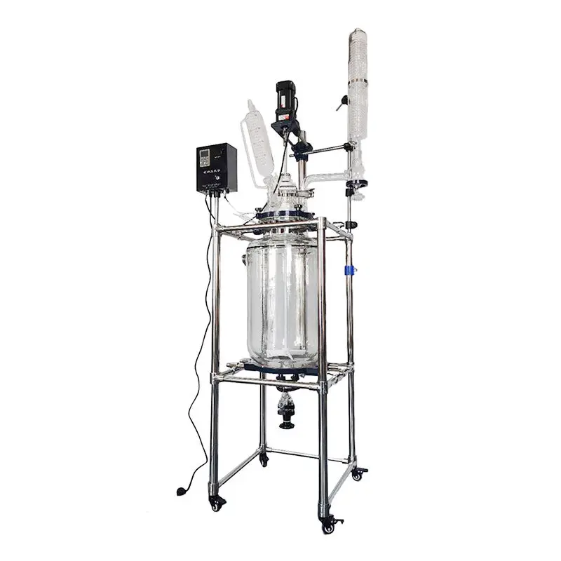 Chemical Reactions Jacketed Laboratory Glass Reactor