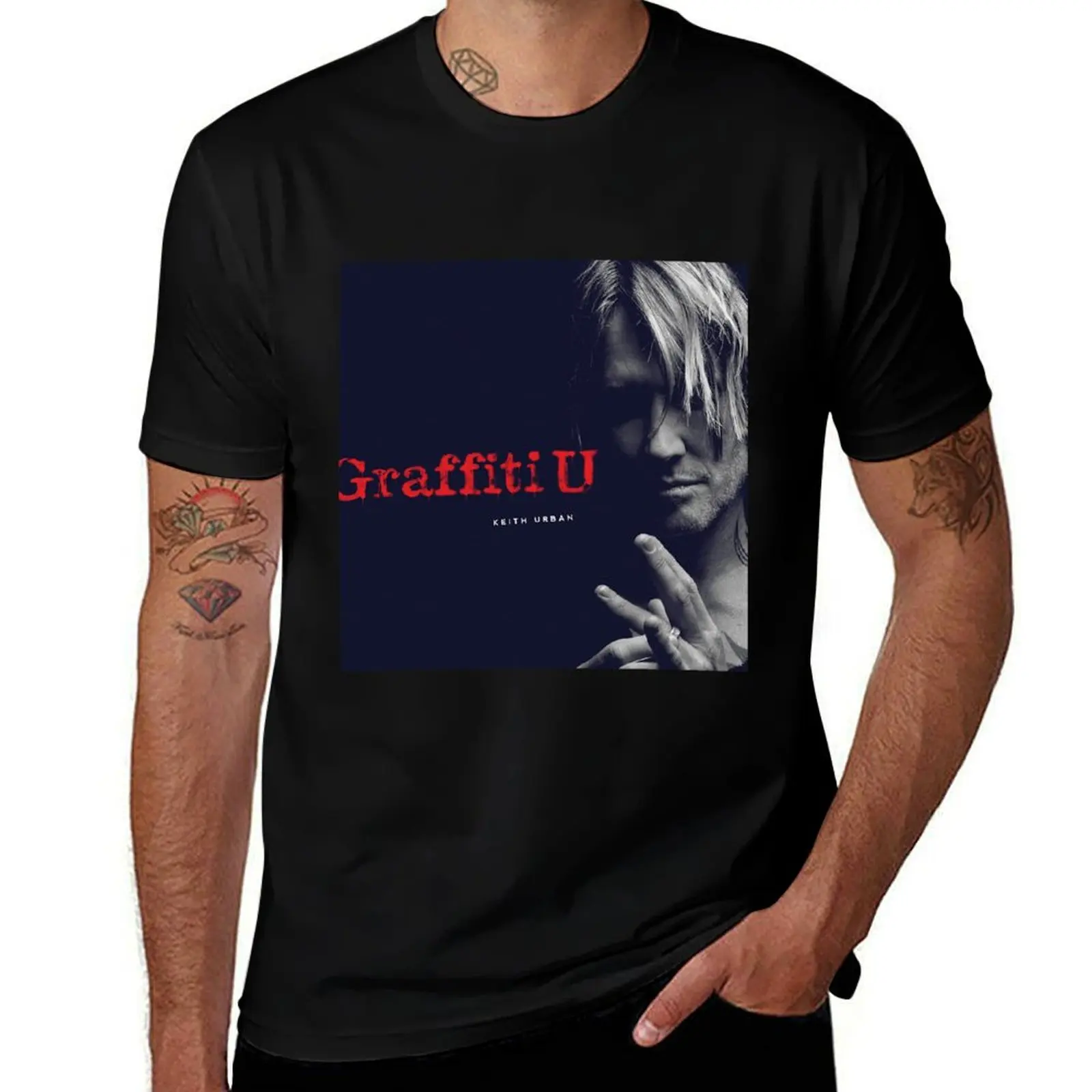 Keith Urban Graffiti U T-Shirt Large Size Short Sleeve T-Shirt