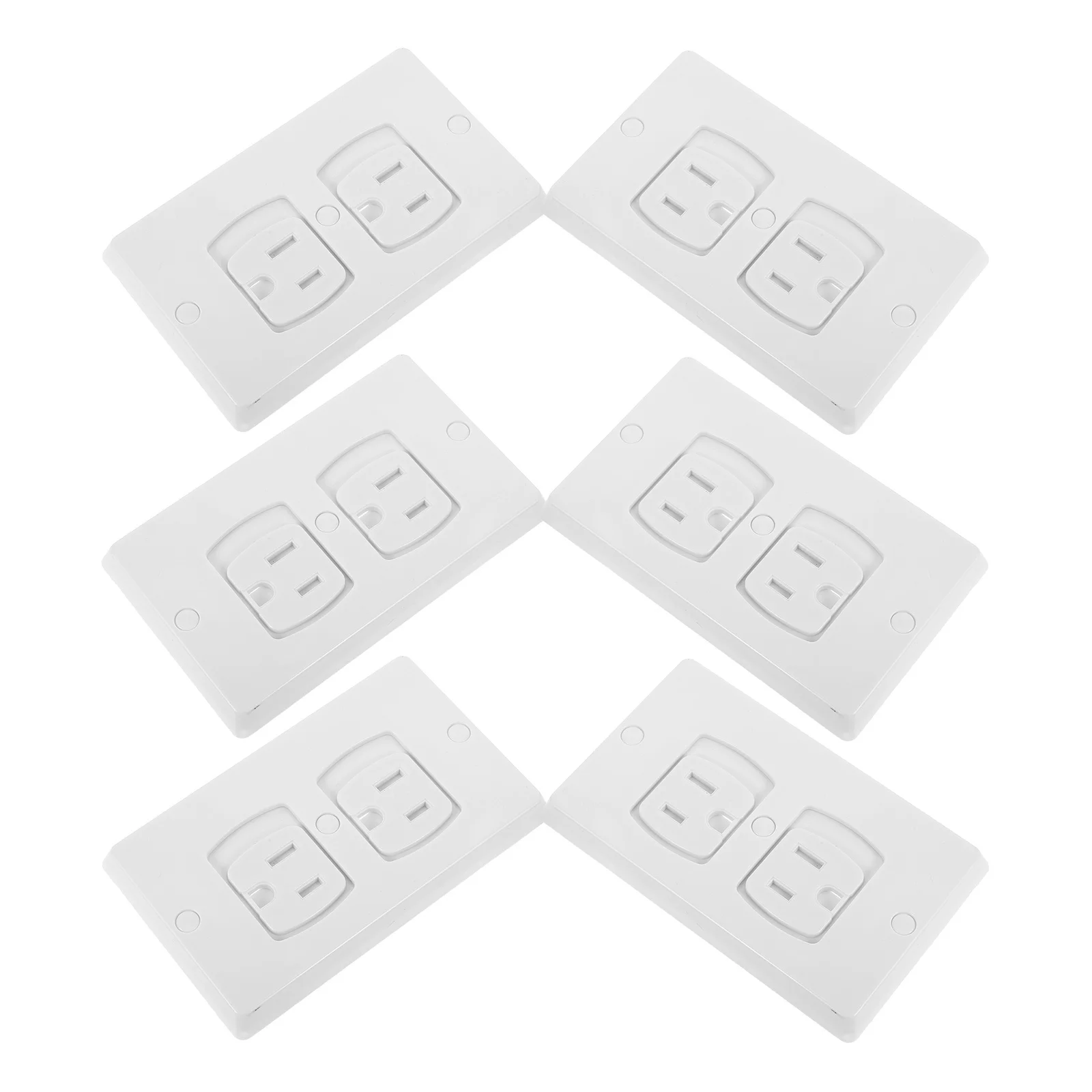 6Pcs Baby Safety Outlet Covers Self-Closing Wall Socket Plugs Childproof Electric Outlet Protection Spring Rebound Design