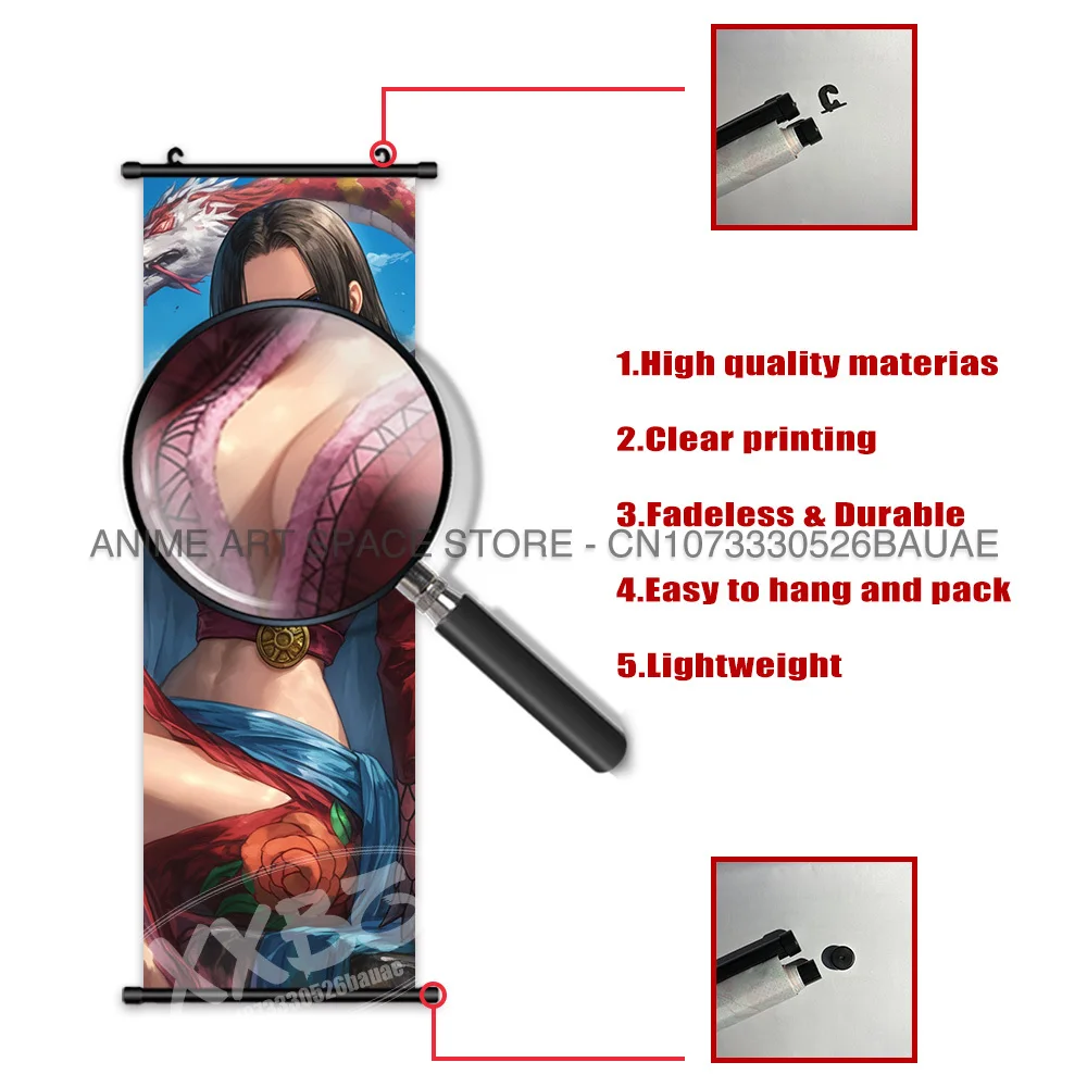 ONE PIECE Hängendes Gemälde Sabo Anime Scrolls Bilder Vinsmoke Sanji Poster Shanks Home Decor Doflamingo Wandkunst Chopper Wandbild – Detail 6