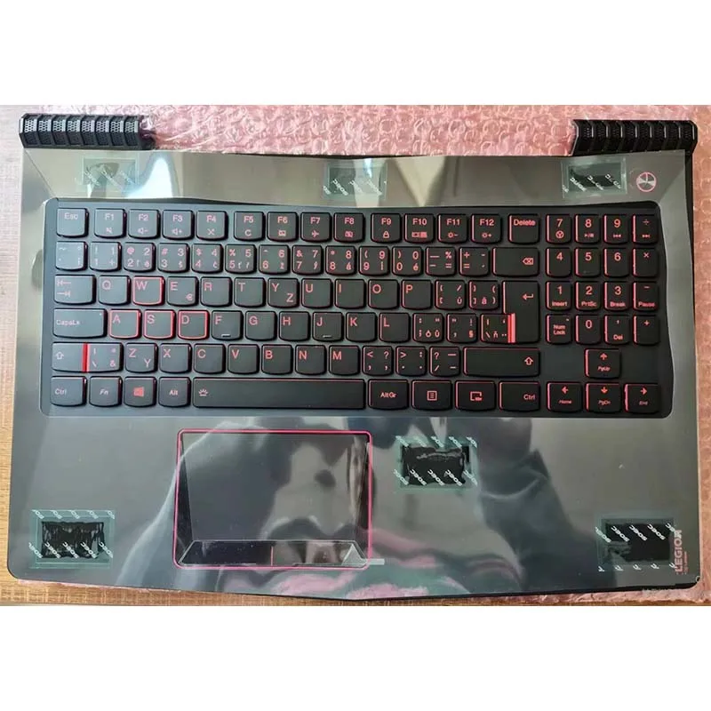 

New/org For Lenovo Legion Y520-15 R720-15 R720-15IKBN IKBM Palmrest Nordic EUR keyboard upper cover Touchpad Backlight