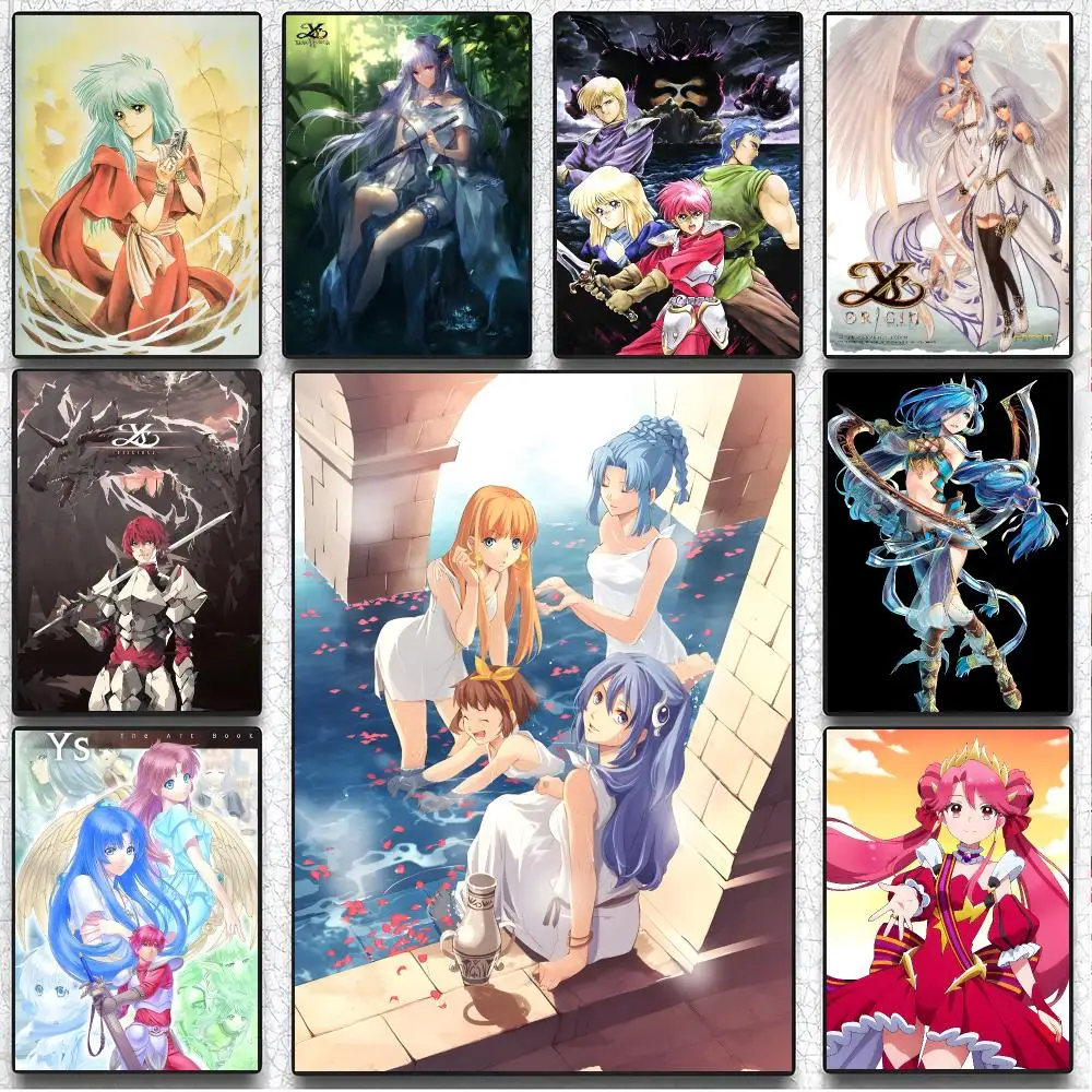 Nostalgic Game Y-YS Poster Artistic Peel-Off Wall Decor, Indoor Outdoor Home Ornament for Collectors