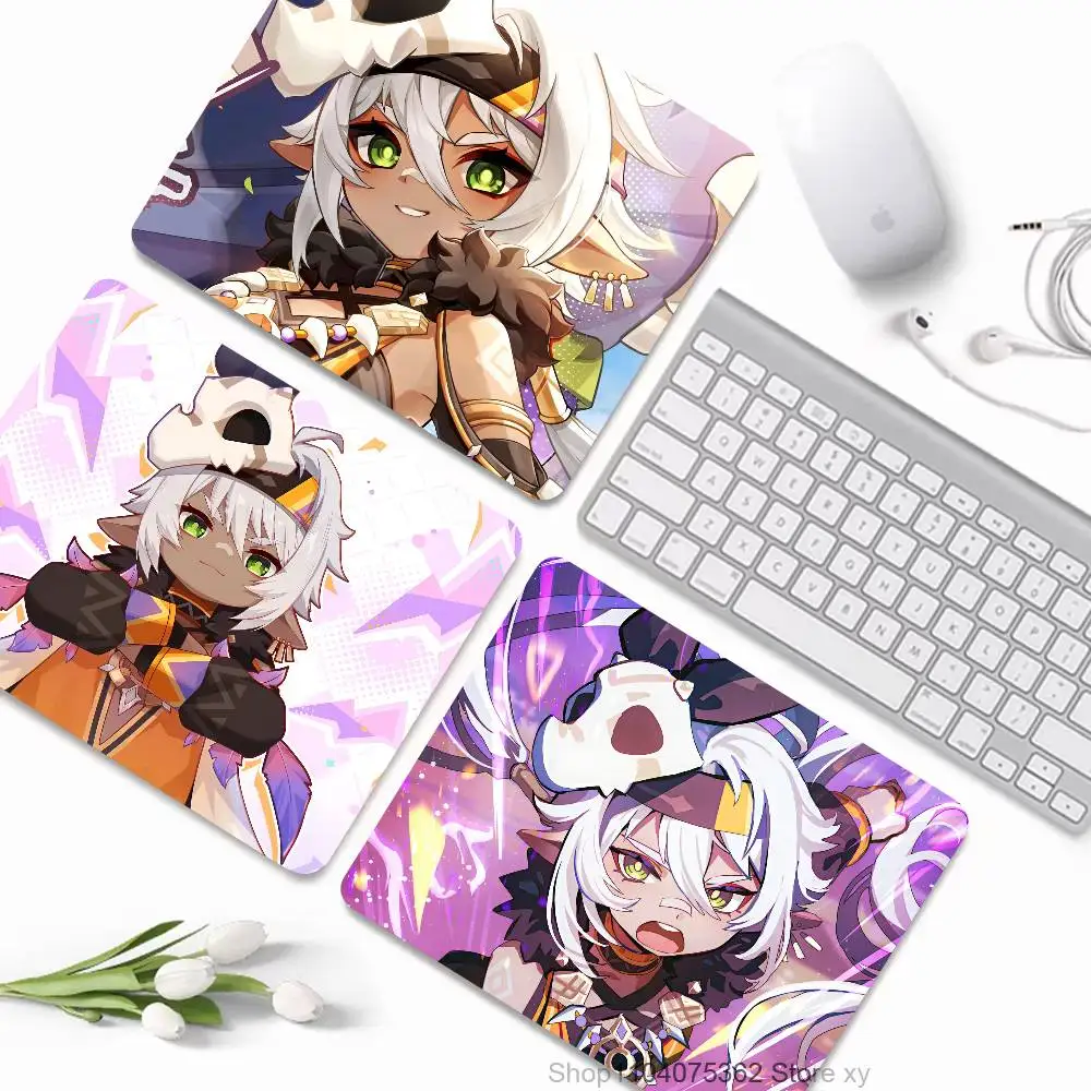 Game Genshin Impact Iansan Mousepad Small LockEdge Mouse Pad For Gamers Computer Desk Pad Rectangular Anti-slip Rubber