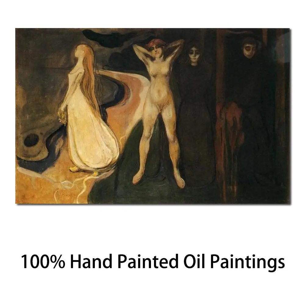 

Wall Art The Three Stages of Woman (Sphinx) Edvard Munch Paintings Hand Painted High Quality