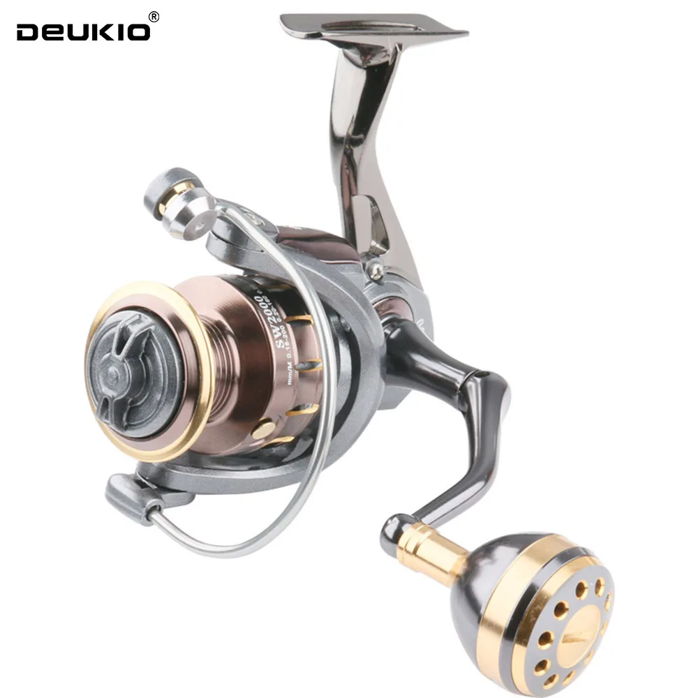 DEUKIO New 4+1BB Durable Spinning Reel Smooth Operation Freshwater And Saltwater Fishing Tackle Fishing Reel