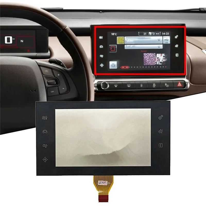WF-Car Monitor Touch Screen LCD Display For Citroen C4 Cactus 2014-2018 98010025Zd Automobile Replacement Parts