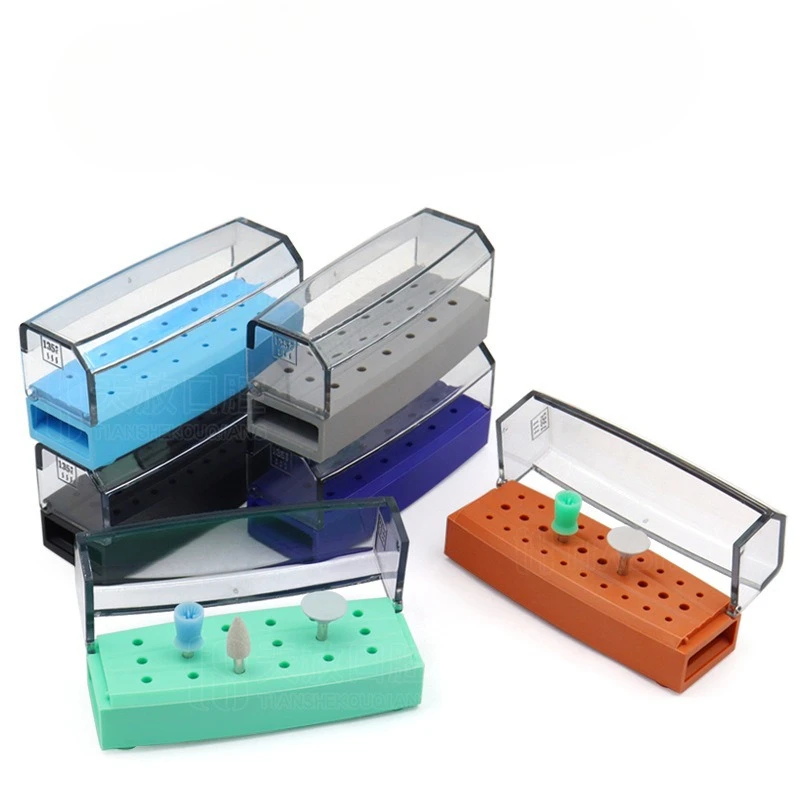 2 Pcs 30-Hole Plastic High-speed Car Eedle Disinfection Box High Temperature Disinfection Frame Disinfections Tool s