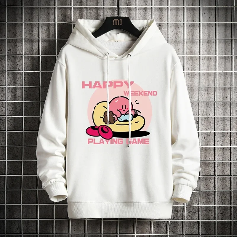 Autumn and Winter New High Quality Casual Trend Print Design with Plush Pullover Hooded Sweatshirt