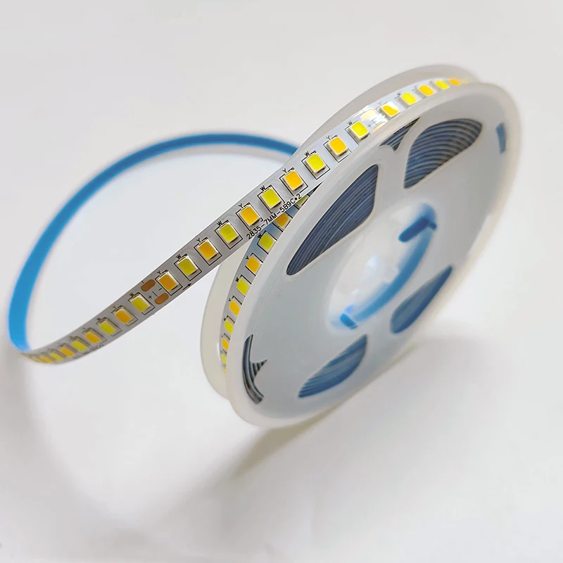 LEDリボン5メートル,2835-7mm-5b9c × 2 180d,3色,定電流,18w × 2/メーター,3000k 6500k