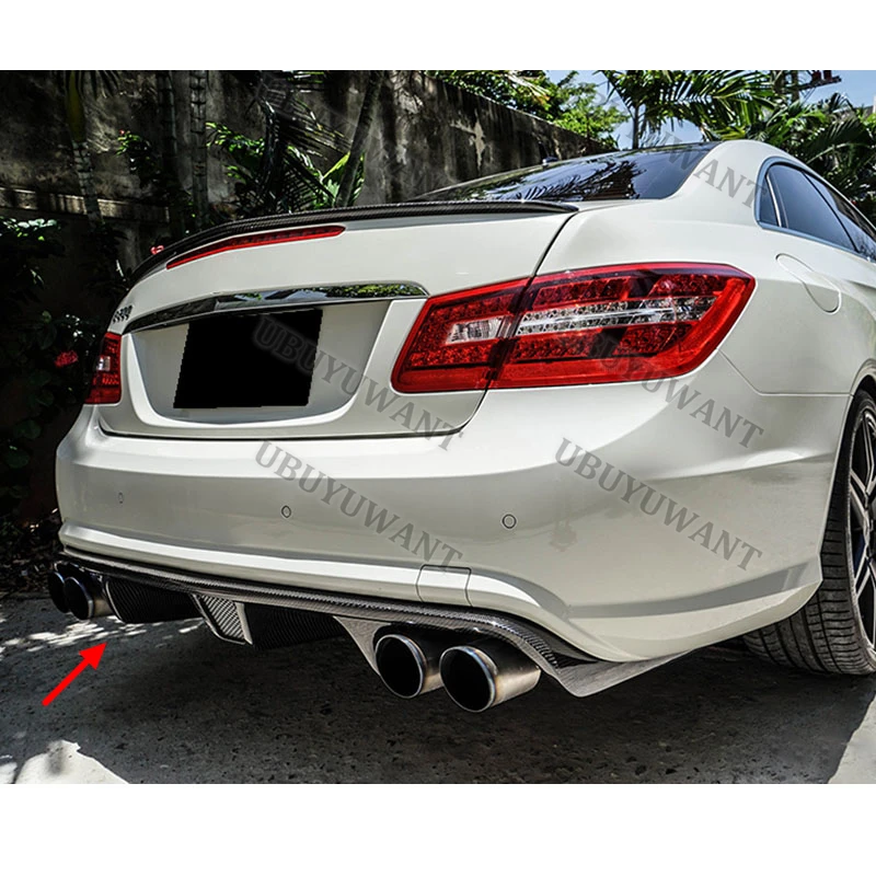 Für Benz W207 C207 Coupé 2-Türer E63 AMG Nur Cabrio 2009-2012 Heckdiffusor Spoilerlippe Auto-Rennschürze Karosserie-Kit