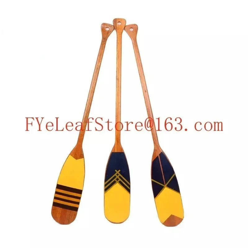 120cm Vintage Style decoration wooden rowing boat oars canoe paddle customizable pattern