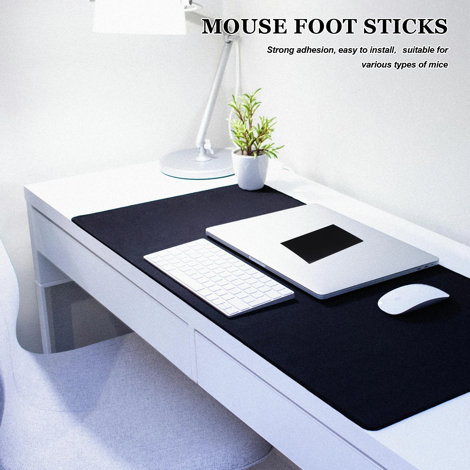 

Universal Mouse Feet Pad Replacement Strong Adhesive Thick Gliding Skates for All Mice Smooth Performance Easy Installation