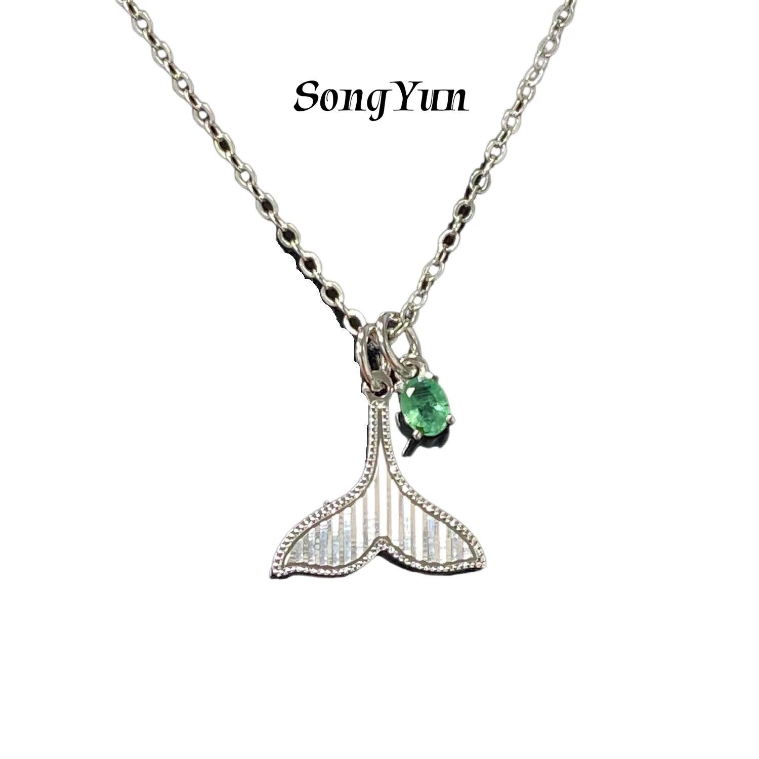 

SONGYUN Jewelry 925 Sterling Silver Necklace Gold Chain HCD Gemstones Bachelorette Gift Glamorous Style Women Necklaces Jewelry