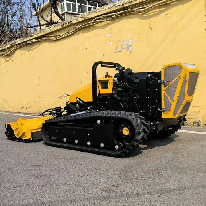 CE EPA جزازة عن بعد القاطع المنحدر جزازة العشب المستقلة روبوت الزاحف التحكم عن بعد آلة المناظر الطبيعية الصناعية #4