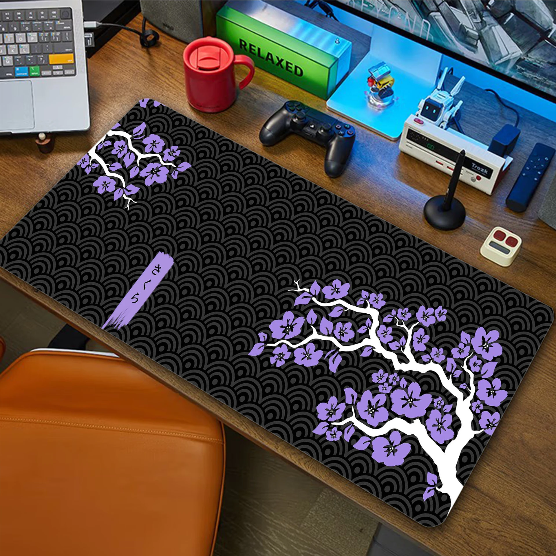 

Sakura Mousepad Gamer Mouse Pad Rubber Gaming Desk Mat Locking Edge Alfombrillas de ratón Mouse Mat Keyboard Pads 100x50cm