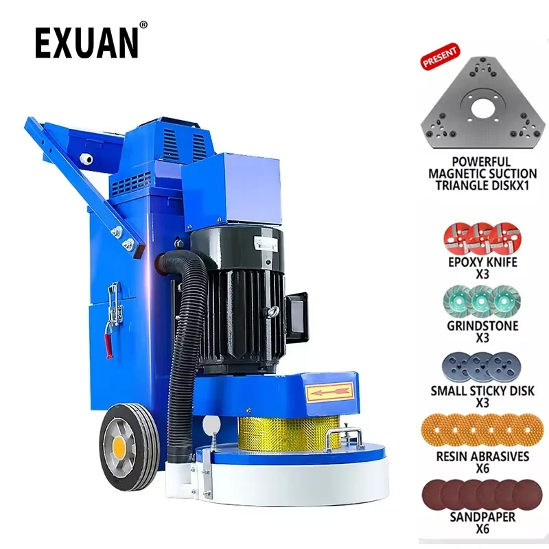 

Epoxy Floor Polisher Vacuuming Grinding Machine 380V/220V Concrete Floor Curing Polishing Removing Paint Grinding Machine