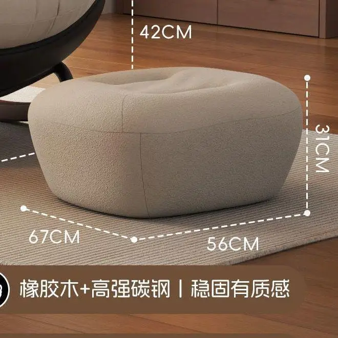 Italian Light Luxury Removable Washable Leather Fabric Single Sofa Chair Retro Lazy Chair For Living Room Balcony