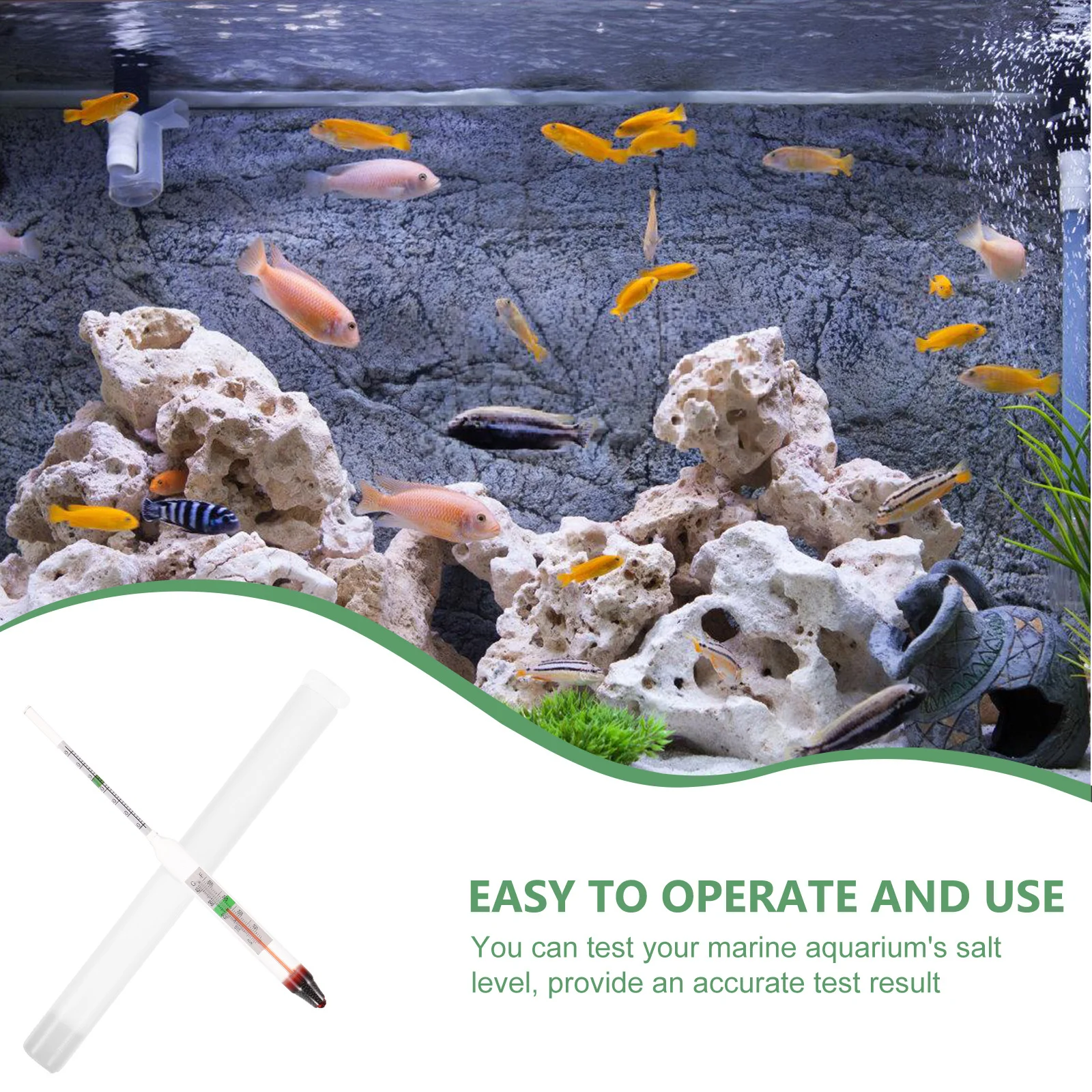 Parliky-Kit de prueba de acuar - Marine Aquarium Hydrometer reseña y precio