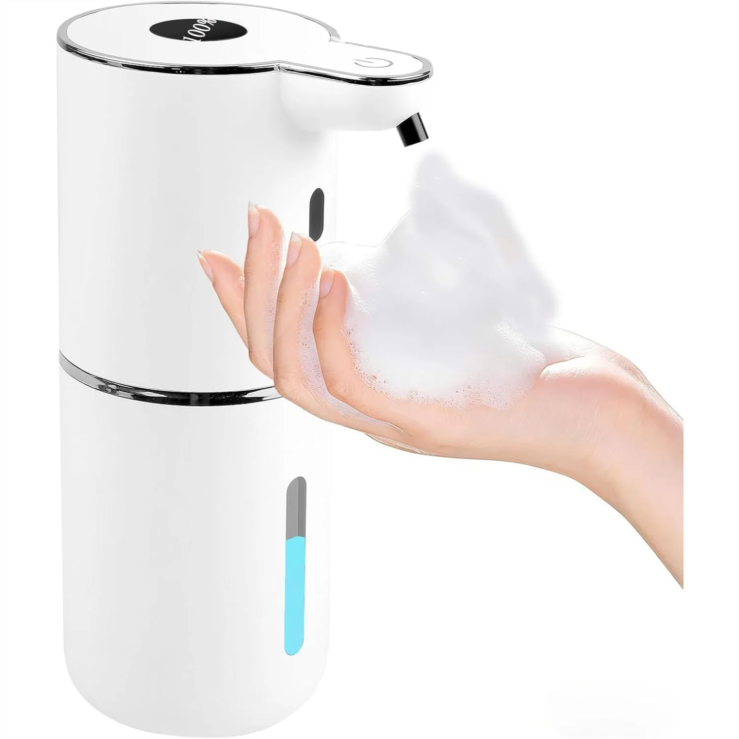

Automatic Soap Dispenser, Touchless Foaming Hand Soap Dispenser, IPX5 Waterproof, 1200mAh Rechargeable, 12.8oz, Wall Mount &