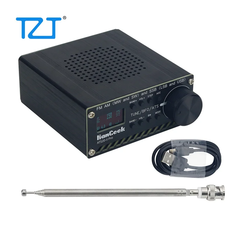 

Радиоприемник TZT ATS-20+ Plus/TS20-II Pro ATS20 V2 SI4732 DSP SDR Приемник FM AM (MW и SW) и SSB (LSB и USB)