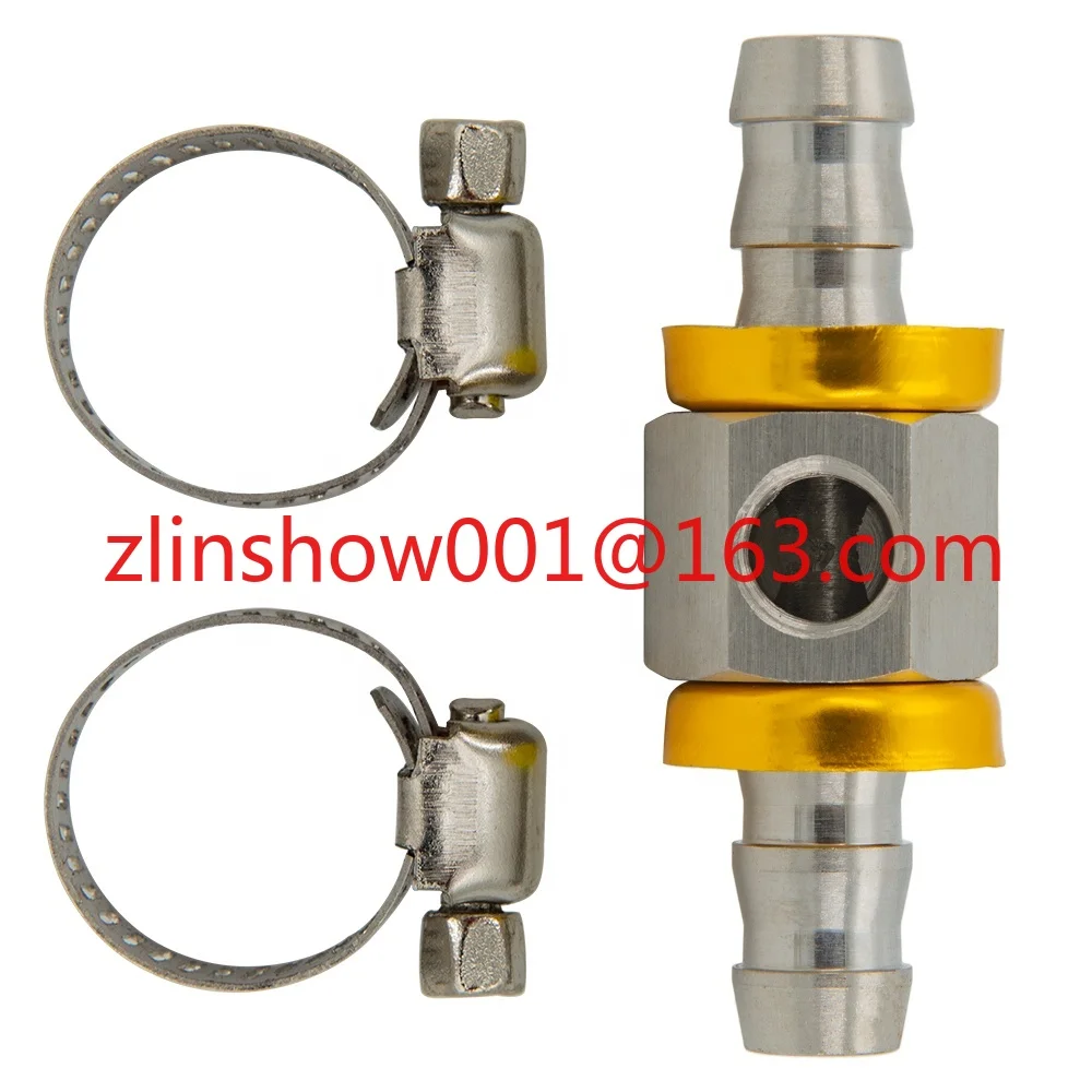 

Топливная линия 3/8 дюйма, давление топлива, колючий замок, Т-образный адаптер с портом датчика 1/8-27 NPT, подходит для шланга — включает хомуты