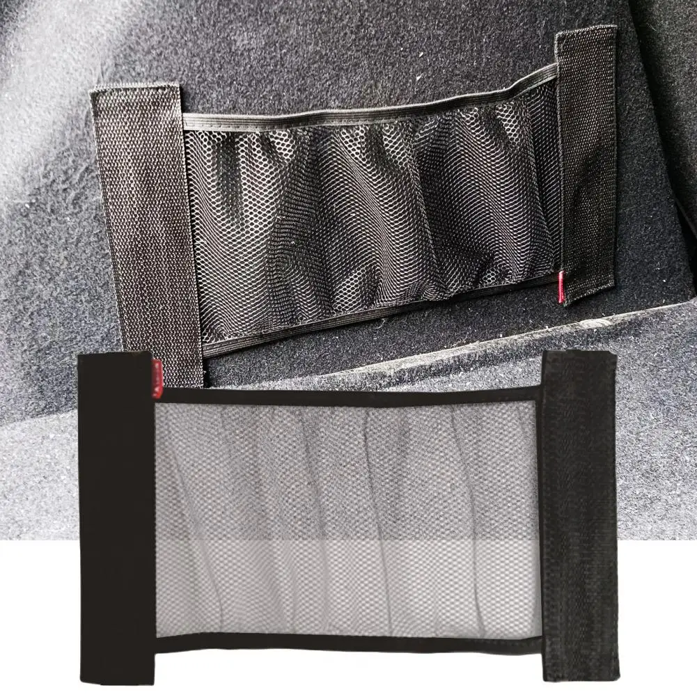 Rear Trunk Mesh High Strength Not Easy to Break Elastic Band Single Layer Anti-corrosive Convenient Storage Black Vertical Mesh