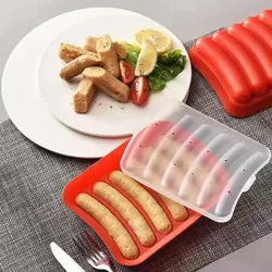 Fatto in casa fai da te stampo in Silicone salsiccia prosciutto Hot Dog stampo prosciutto stampo salsiccia stampo Hot Dog scatola salsiccia stampi per Hot Dog