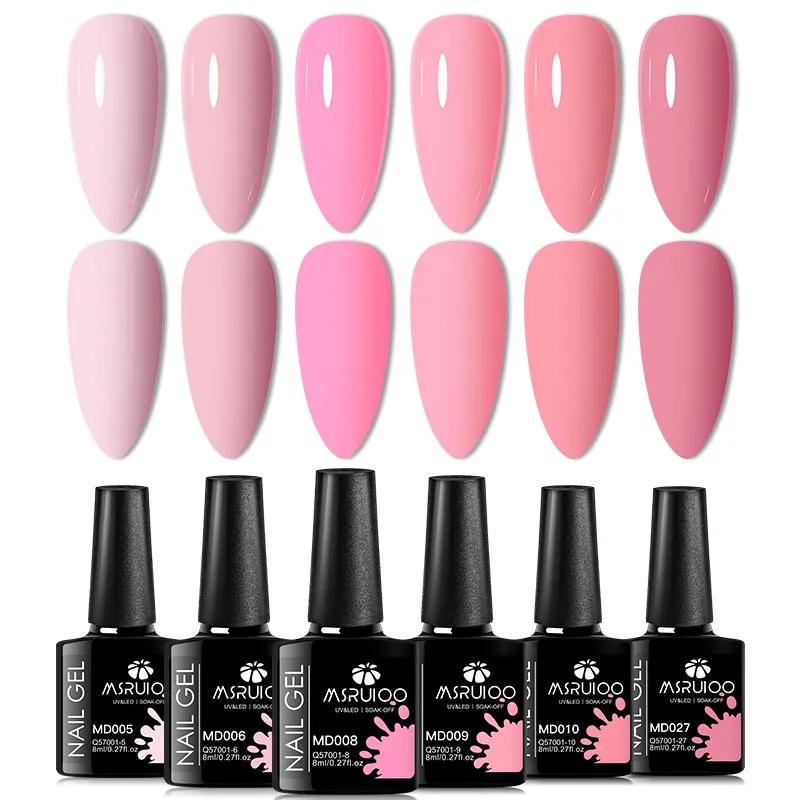6pc Nagelgel Polish Set All-Season Ultra Gepigmenteerde Semi Permanente UV Schilderen Gel Voor Nagels Salon DIY manicure Vernis Ontwerp