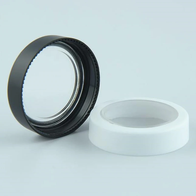 200 stuks 2g PP plastic oogschaduwdoos met dakraampalet ronde cosmetica reissubcontainer kleine monsterpot