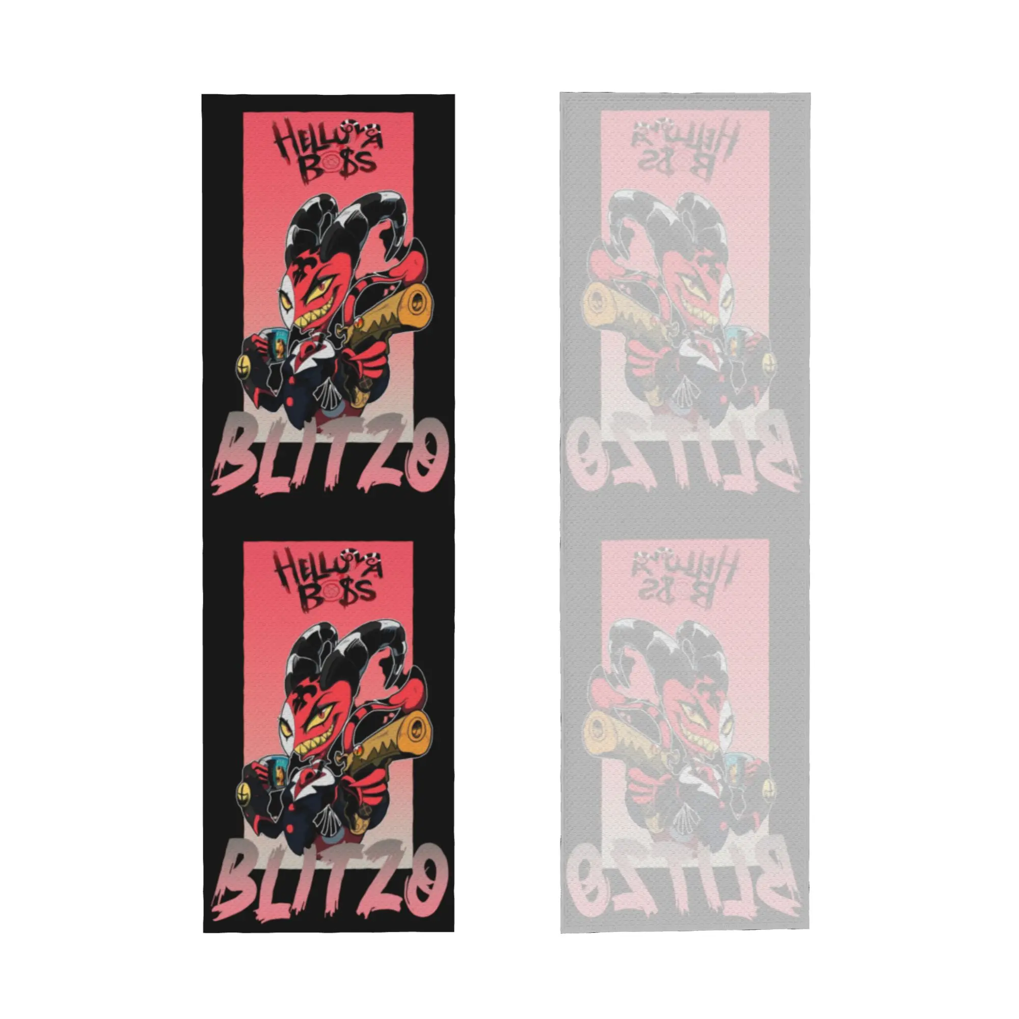 Cold Exercise Towel Animated Musical Film Blitzo Beach Sports Yoga Swimming Camping Towel Refreshing Sports Scarf Face Towels