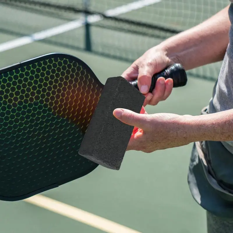 Pickle Ball Racket Eraser 2X Carbon Fiber Paddle Cleaner Dirt Fiber Racket Dust Remover Outdoor For Deeply Remove Stains