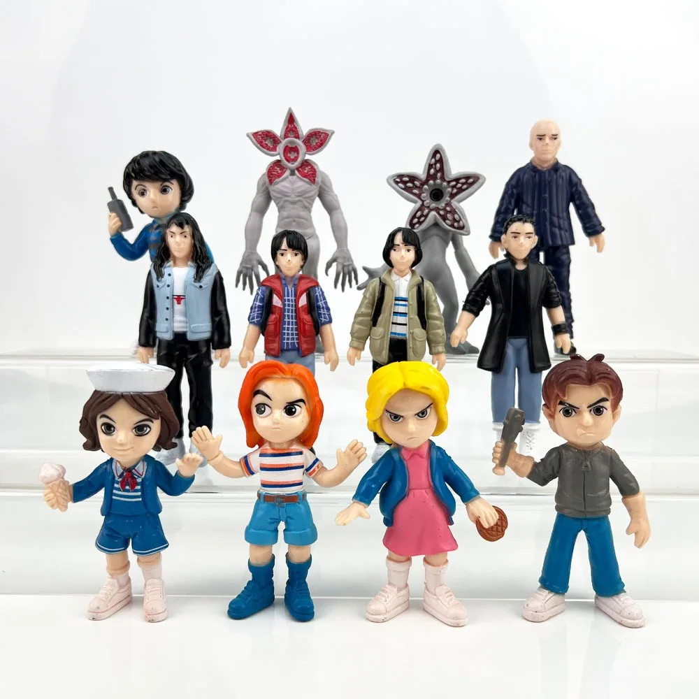 Figura de Acción de 6/8/12 Piezas de los Personajes de Stranger Things: Jane Ives/Will Byers/Mike Wheeler, Figura de Vinilo para Cosplay, Adorno, Juguete, Regalo de Año Nuevo