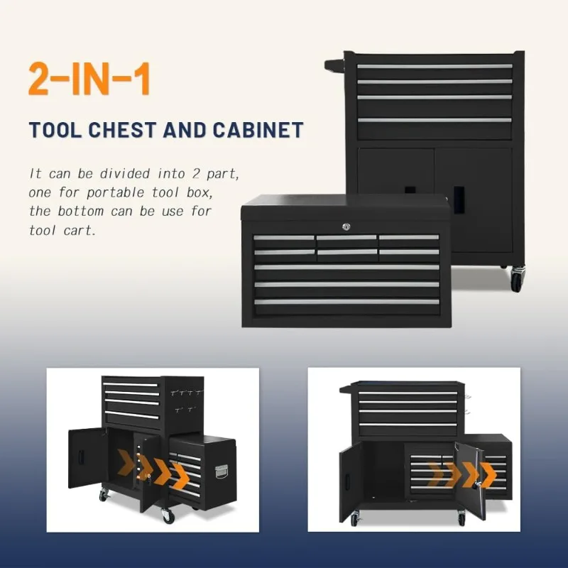 13-Drawer Rolling Tool Chest with Wheels 6