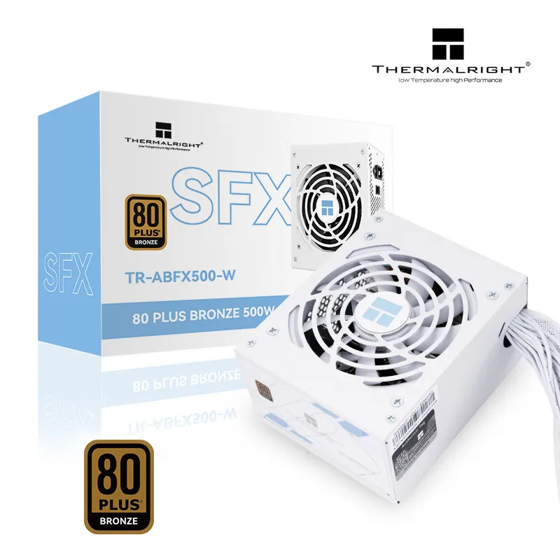 Thermalright TR-ABFX500-W White SFX Bronze Medal Straight Out Mini Small Size Power Supply ITX Small Case Installation Small PSU