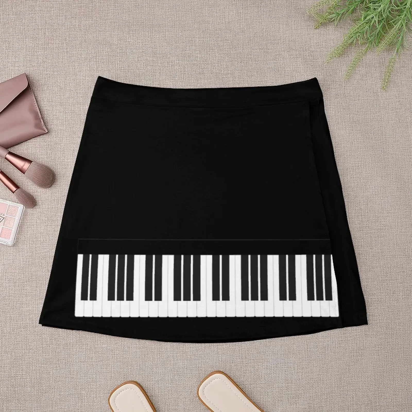 Copy of Piano Keys Mini Skirt short skirt for women Skirt satin fashion