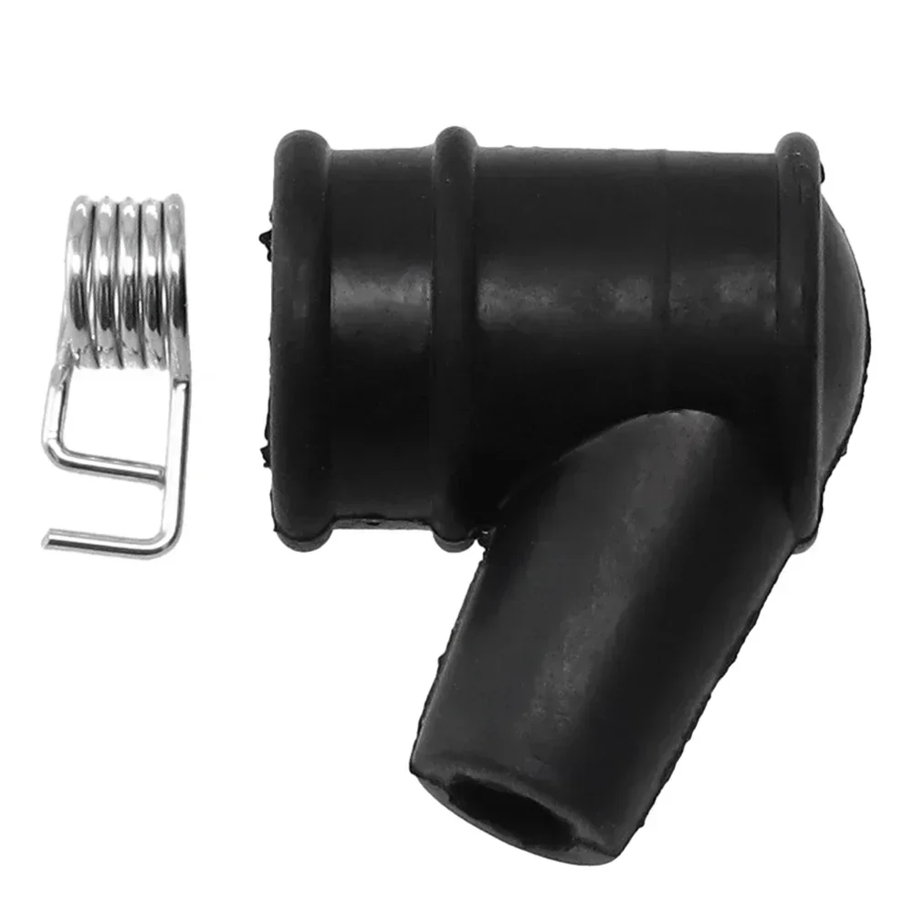 Spark Plug Cap Rubber Ignition Coil Cap Boot Cover Spring Replacment For 5mm HT Chainsaw Mower Blower Strimmer Parts Garden Tool