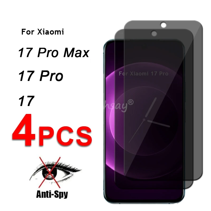 

Стекло для конфиденциальности экрана для Xiaomi 17 Pro Max Стекло для защиты от шпионков Xiaomi 17 Pro Max Закаленная пленка для Xiaomi 17 Pro