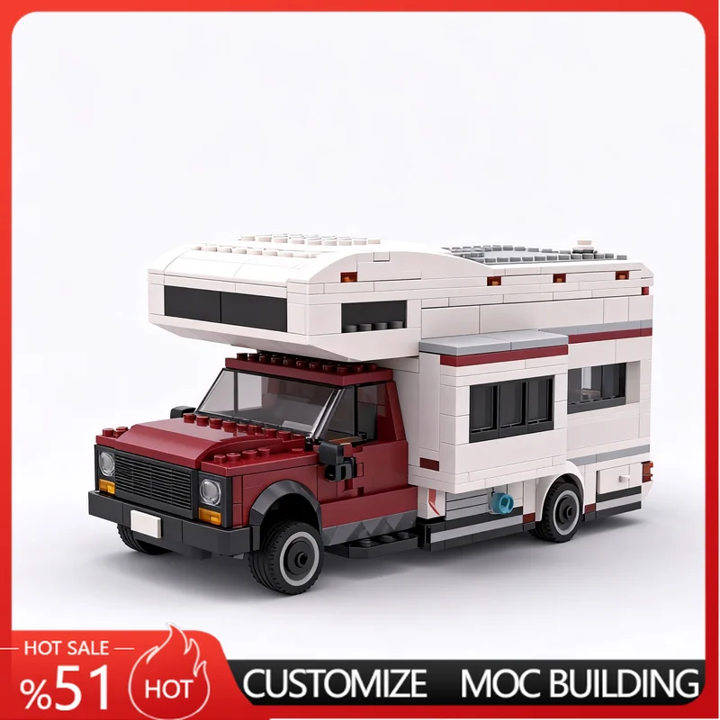 943PCS Camper Van Remake MOC Model Creative Building Blocks Assembly Educational RV Vehicle Toy Popular Set For funs And Adults