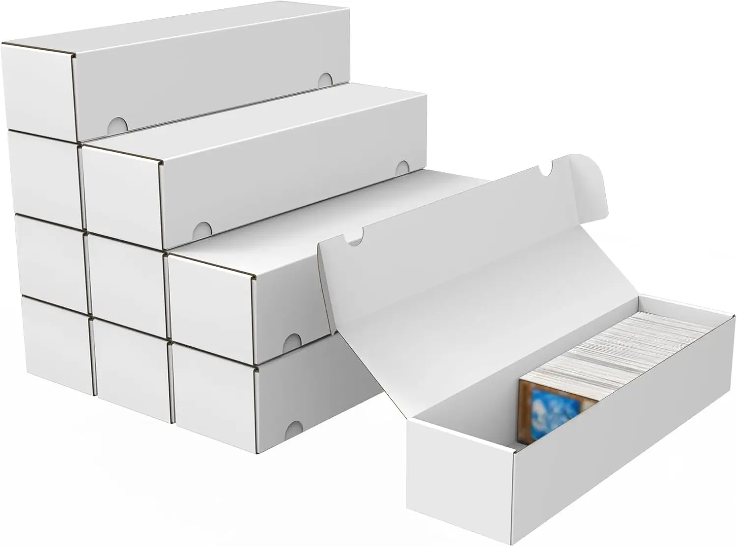 

Trading Card Storage Box 10-Pack, 1100 Count Corrugated Bulk Box for TCG/Magic/Mtg Basketball Cards