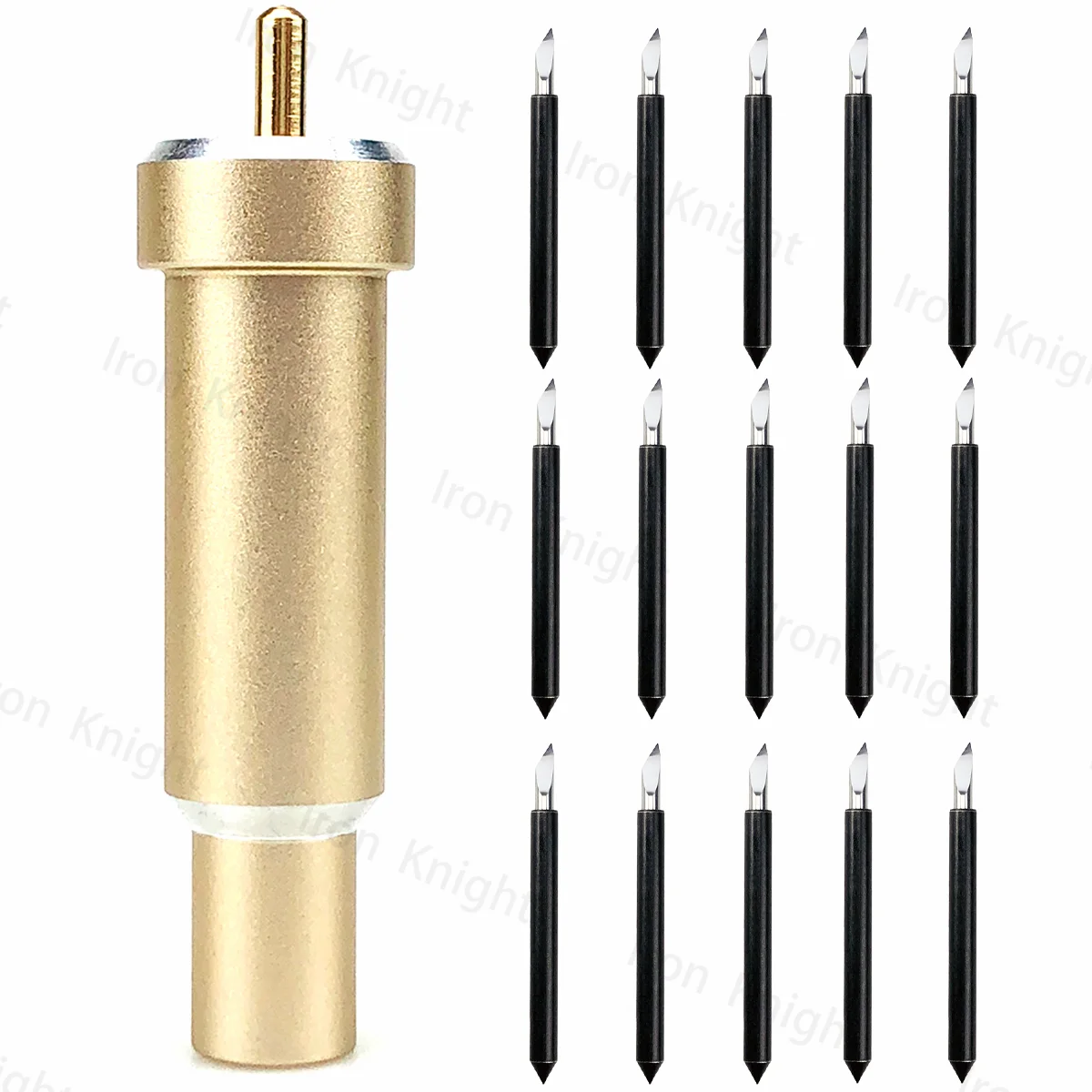 15pcs Real Deep Point Blade Offset for Cricut Maker 3 2 1 Cricut Explore 3 Air 2 3 and 1pc Plotter Holder Golden